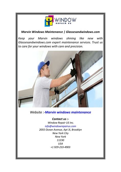 PPT Marvin Windows Maintenance Glassesandwindows PowerPoint