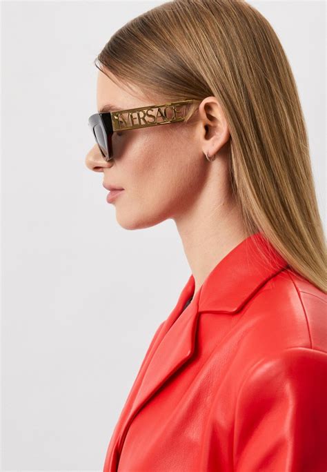 Очки солнцезащитные Versace VE4432U GB1/87, цвет: черный, RTLACO900801 ...