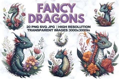 Mystical Dragon Illustrations (PNG) Graphic by Traveling Designer ...