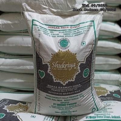 Jual Beras Basmati SHukriya Premiun Sella 1121 XXL 5 KG Kemasan