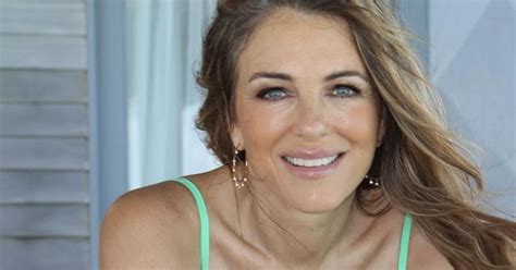 Liz Hurley Branded Most Beautiful Woman On The Planet As She Wows In Green Bikini Daily