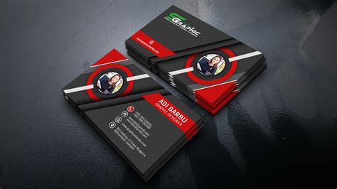 3d Business Card Design Photoshop Tutorial Youtube