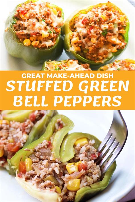 Stuffed Green Bell Peppers Artofit
