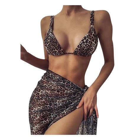 Damskie Trzy Bikini Stroje K Pielowe Wype Nione Stroje K Pielowe Drukuj