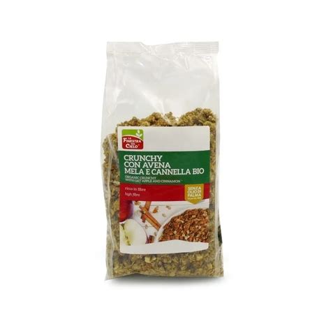 La Finestra Sul Cielo Crunchy Con Avena Mela Cannella 375 Mg Para