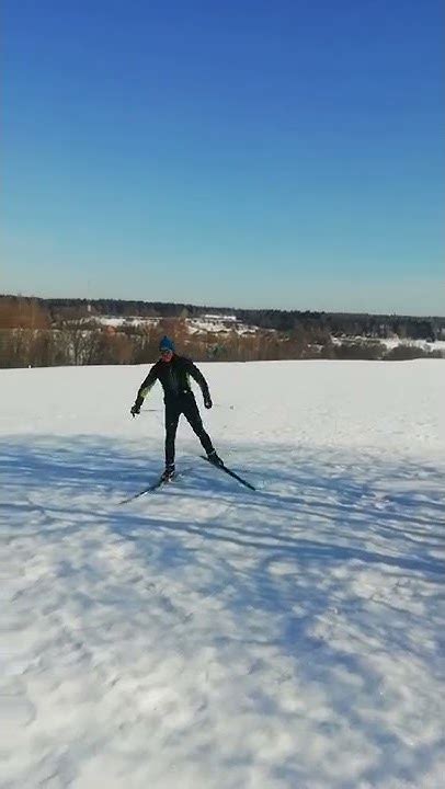 коньковый одновременный ход на лыжах в подъем - YouTube