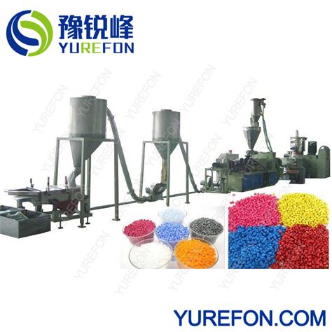 Plastic Machine Plastic Extruder Rigid Soft Pvc Compound Hot Cutting Pvc Granulating Machine