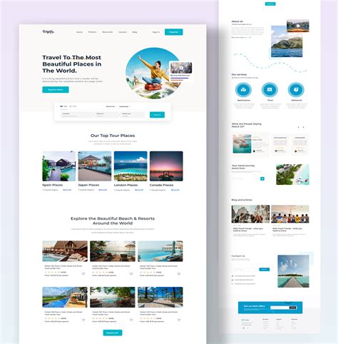 Travel Agency Website Design :: Behance