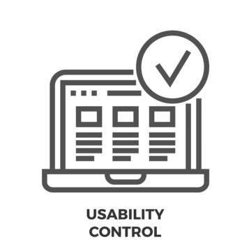 Usability Testing Icon For App Development Vector Outline Vector