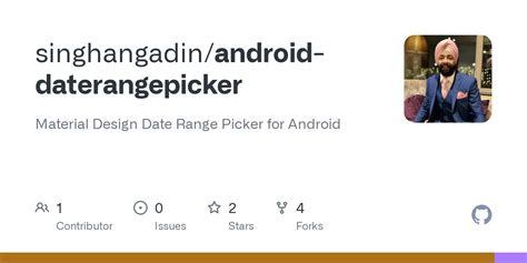 GitHub Singhangadin Android Daterangepicker Material Design Date