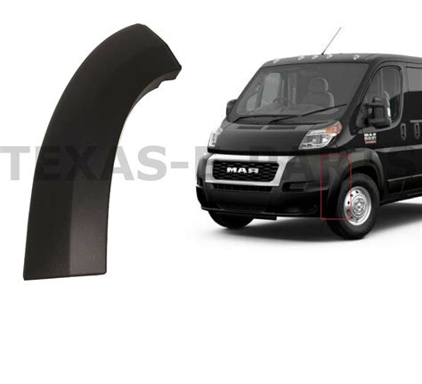 New Fits Ram Promaster Left Front Bumper End Cap Cover Flare