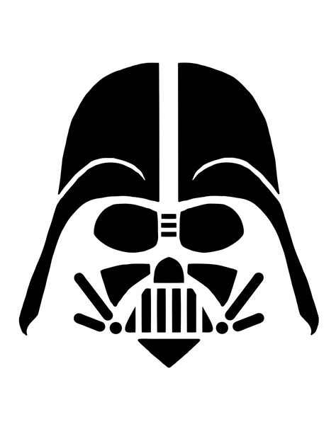 Darth Vader Pumpkin Template