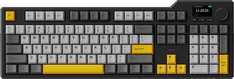 Daidaiajazz Ak I V Full Size Hot Swap Mechanical Gaming Keyboard With Screen Knob G Bt