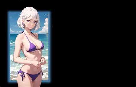 Wallpaper Kawaii Girl Hot Sexy Beach Ocean Boobs Anime For Mobile And Desktop Section