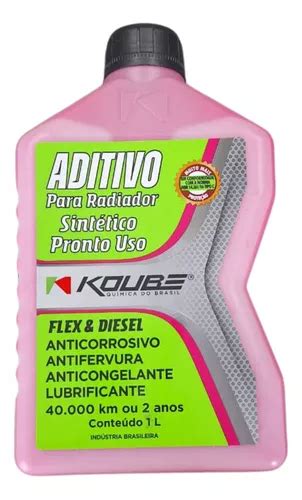 1 Aditivo Rosa Sintético Pronto Uso Radiador 1 L Koube