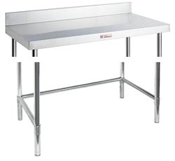 SIMPLY STAINLESS SS02 7 2400LB SS Bench Splashback Catering