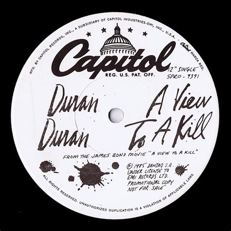 Duran Duran - A View To A Kill (1985, Vinyl) | Discogs