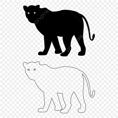 Leopard Silhouette Clip Art