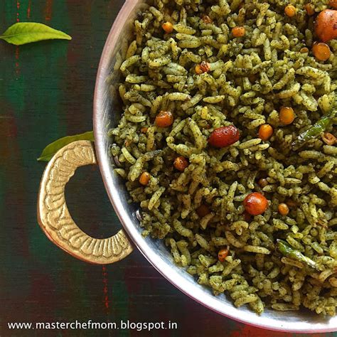 Masterchefmom Karuvepillai Sadam Curry Leaves Rice Recipe Quick