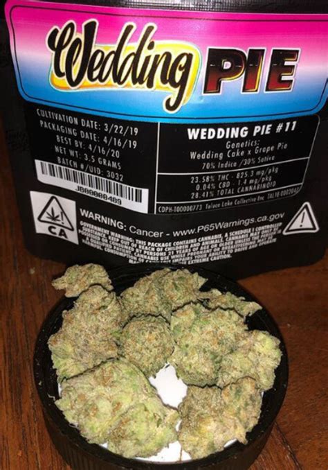 Wedding Pie Strain Indica Leaning With Fuel Like Scent