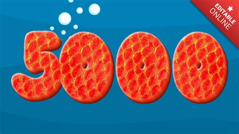 fish text effect generator