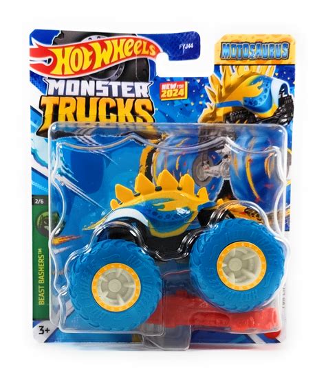 Hot Wheels Monster Truck Play Vehicles Motosaurus Blue Walmart