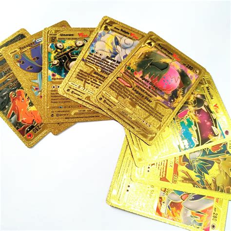 Pacote Cartas Pokémon 20 Unidades Sem Repetição Douradas Tcg