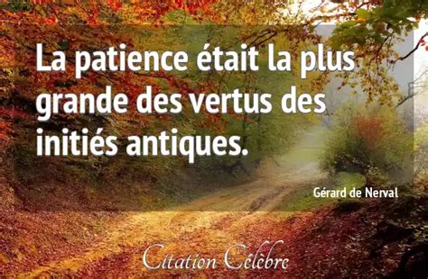 Citation Gérard De Nerval Patience La Patience était La Plus Grande