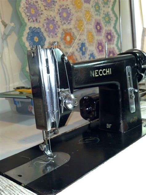Necchi BF made in Italy. Not sure of age but its only a straight stitch ...