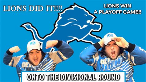 Detroit Lions Win A Playoff Game Reaction Youtube