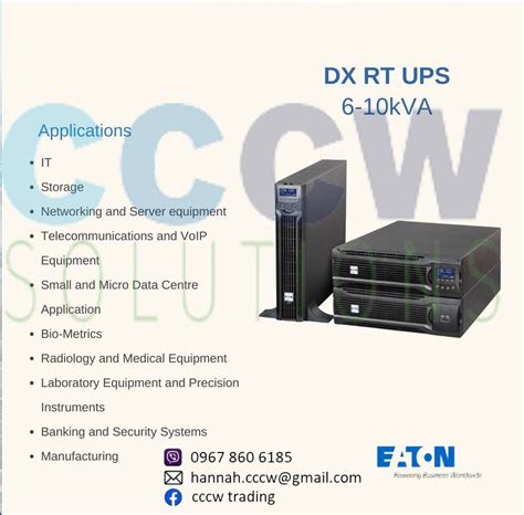 Eaton Dx Rt Ups Kva Kva Single Phase Online Ups Computers Tech