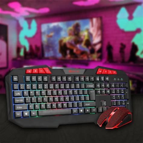 Combo Teclado Y Mouse Gamer Xtrike Me Mk Retroiluminado Cuotas