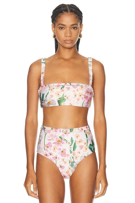 Agua By Agua Bendita Olmo Bikini Top In Jardinera Fwrd