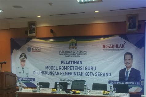 Pelatihan Model Kompetensi Guru Dilingkungan Pemerintah Kota Serang