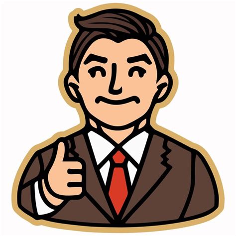 Premium Vector A Man In A Suit With A Tie And A Tie With The Words