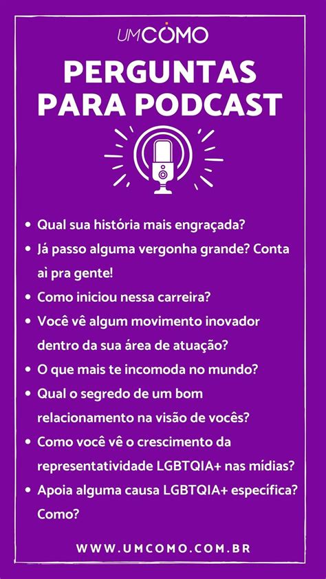 Perguntas Para Podcast As Melhores