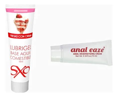 Lubrigel Base Agua Sxo Sabores Ml Anestesico Anal Eaze Fresas Con Crema Meses Sin Inter S
