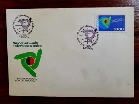 Envelope Fdc Dia De Circula O Portugal Ctt Exportar Mais