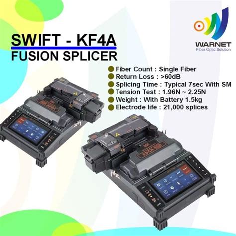 Jual Fusion Splicer Swift Kf4A Alat Sambung Fiber Optik Shopee Indonesia