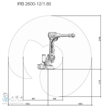 Abb Irb2600 6轴机器人标准ip67工作范围165 185m铸造版通用机器人 工博士工业品中心