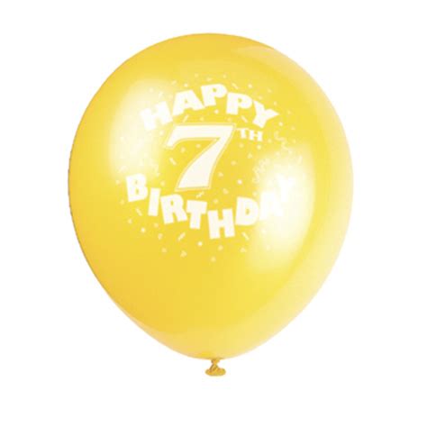 Happy 7th Birthday Balloons - Party Warehouse