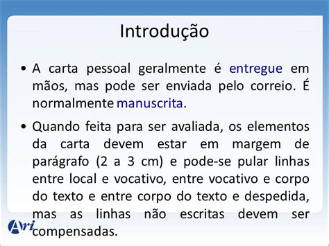 O Que É Uma Carta Pessoal - Estrutura De Uma Carta Pessoal Exemplo - Várias Estruturas