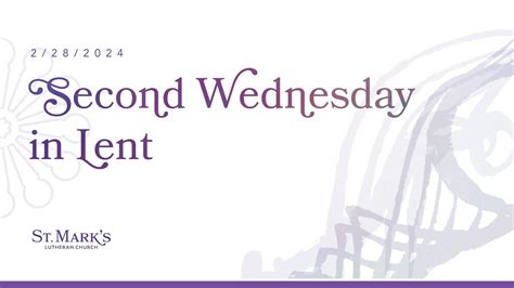 Lenten Worship Second Wednesday Vespers Youtube