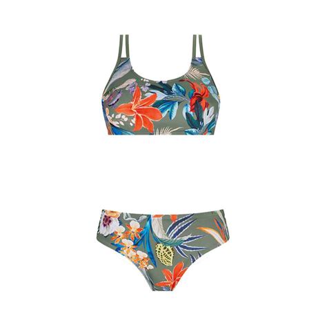 Μαγιό μαστεκτομής Bikini Set Amoena Krabi SB Λαδί Τιμή