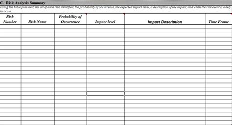 Risk Management Plan Template Free - Excel Tmp