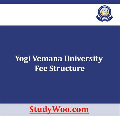 Yogi Vemana University Fees Structure and Courses 2022-23 | University ...