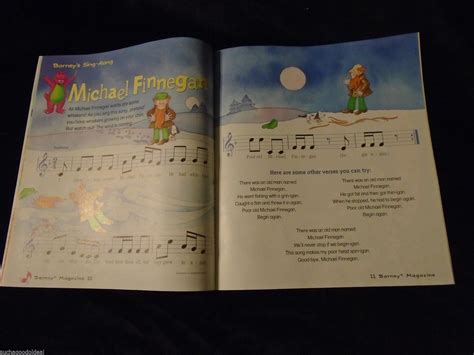 Barney Fun With Puppets Coloring Activity Magazine 1997 Sec 2 Of 3
