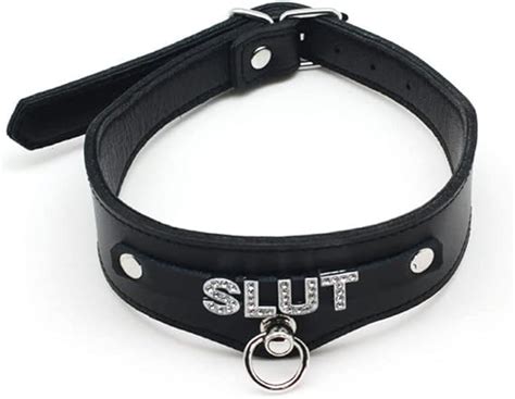 LeDiYouGou Leder BDSM Halsband Für Erwachsene Sex Halsband Verstellbar Abschließbar Gürtel