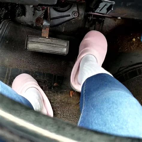 Pump That Pedal Jane Domino Revving The Coronet Pink Slippers Socks POV