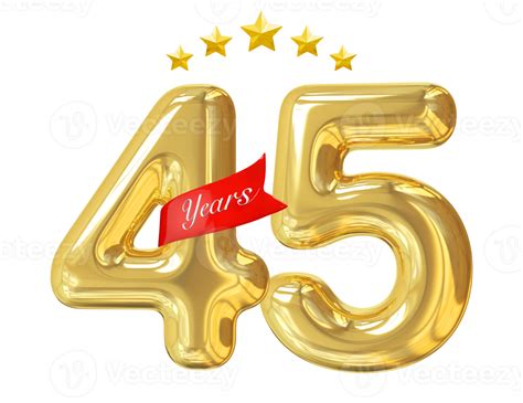 45 Anni Anniversario D Oro 11297063 PNG